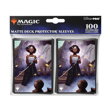 Ultra PRO: Standard 100ct Sleeves - Duskmourn (Commander B - Aminatou, Veil Piercer)