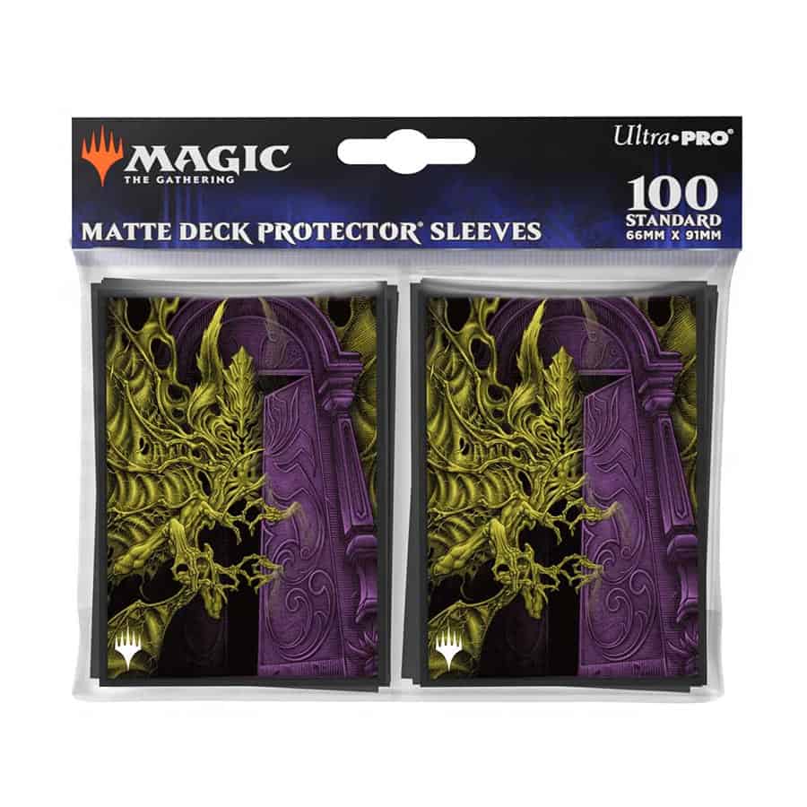 Ultra PRO: Standard 100ct Sleeves - Duskmourn (Alt Art Key Character Mythic 4 - Valgavoth, Terror Eater - Double Exposure Alt)