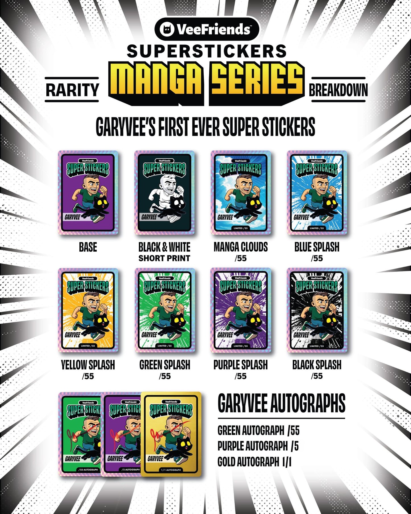 2025 VeeFriends Superstickers Manga Series Box