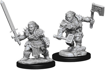 Pathfinder Battles Miniatures - Unpainted: Female Dwarf Barbarian