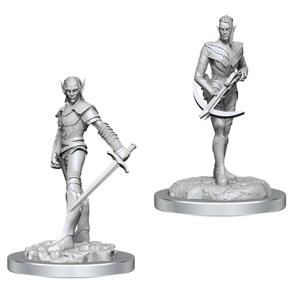 Nolzur's Marvelous Miniatures -  Unpainted: Drow Fighters