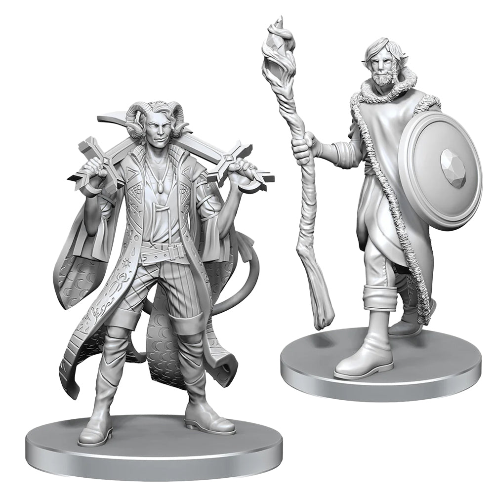 Critical Role Miniatures - Unpainted: Mollymauk Tealeaf & Caduceus Clay