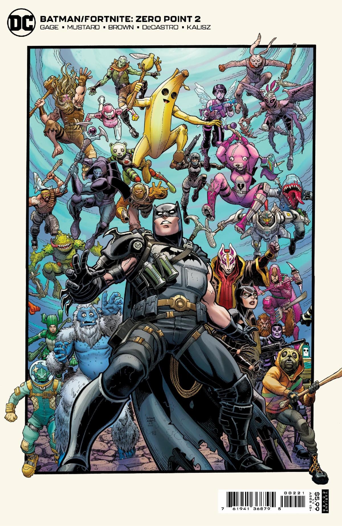 BATMAN FORTNITE ZERO POINT #2 (OF 6) CVR B ART ADAMS CARD ST