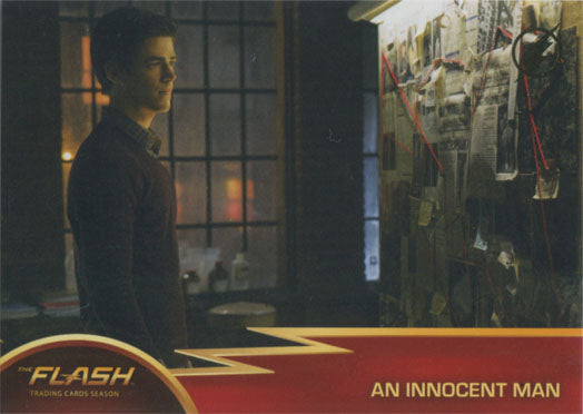 Flash Season 1 Gold Logo Parallel Chase Card #03 An Innocent Man