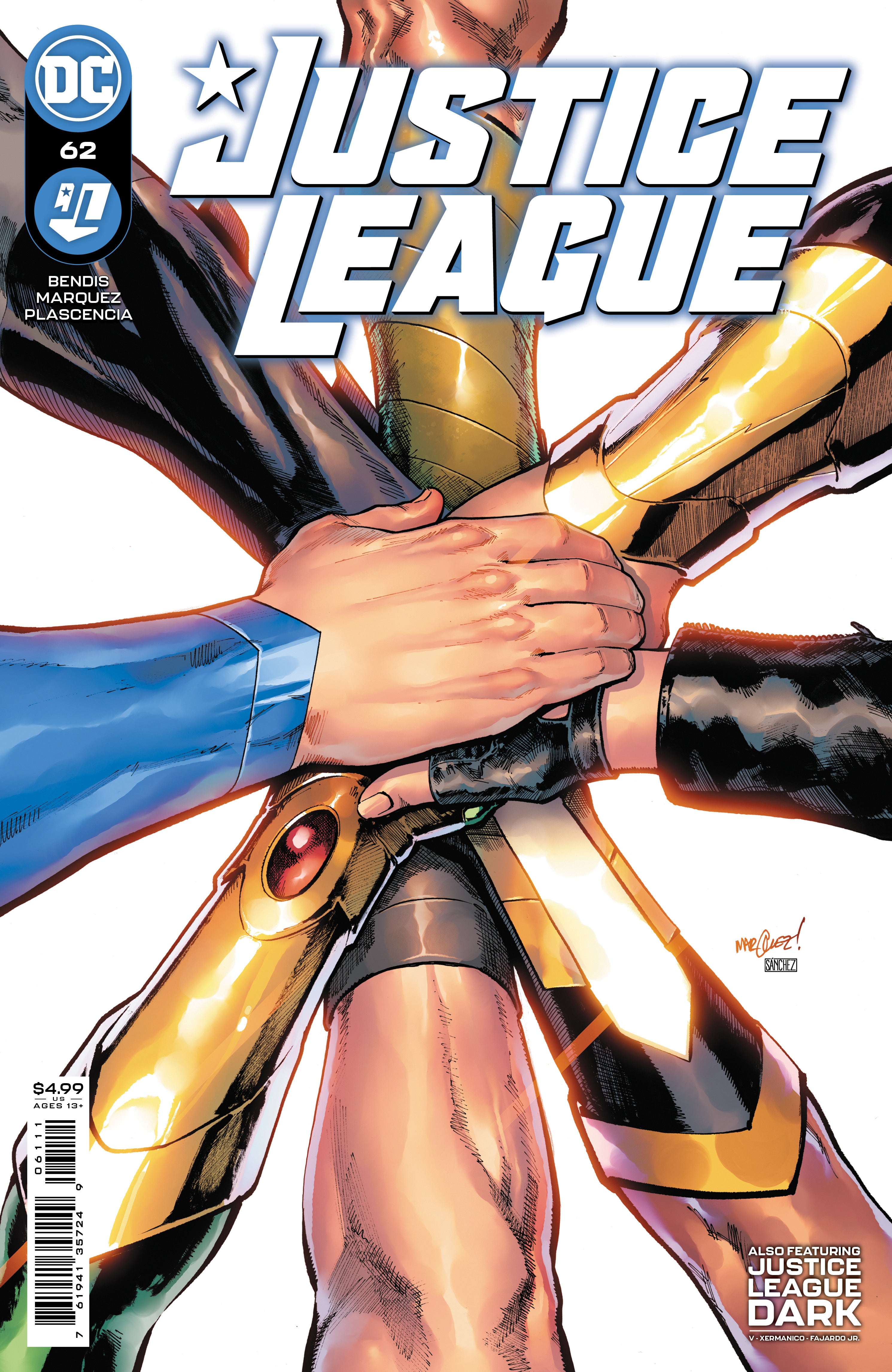 JUSTICE LEAGUE #62 CVR A DAVID MARQUEZ