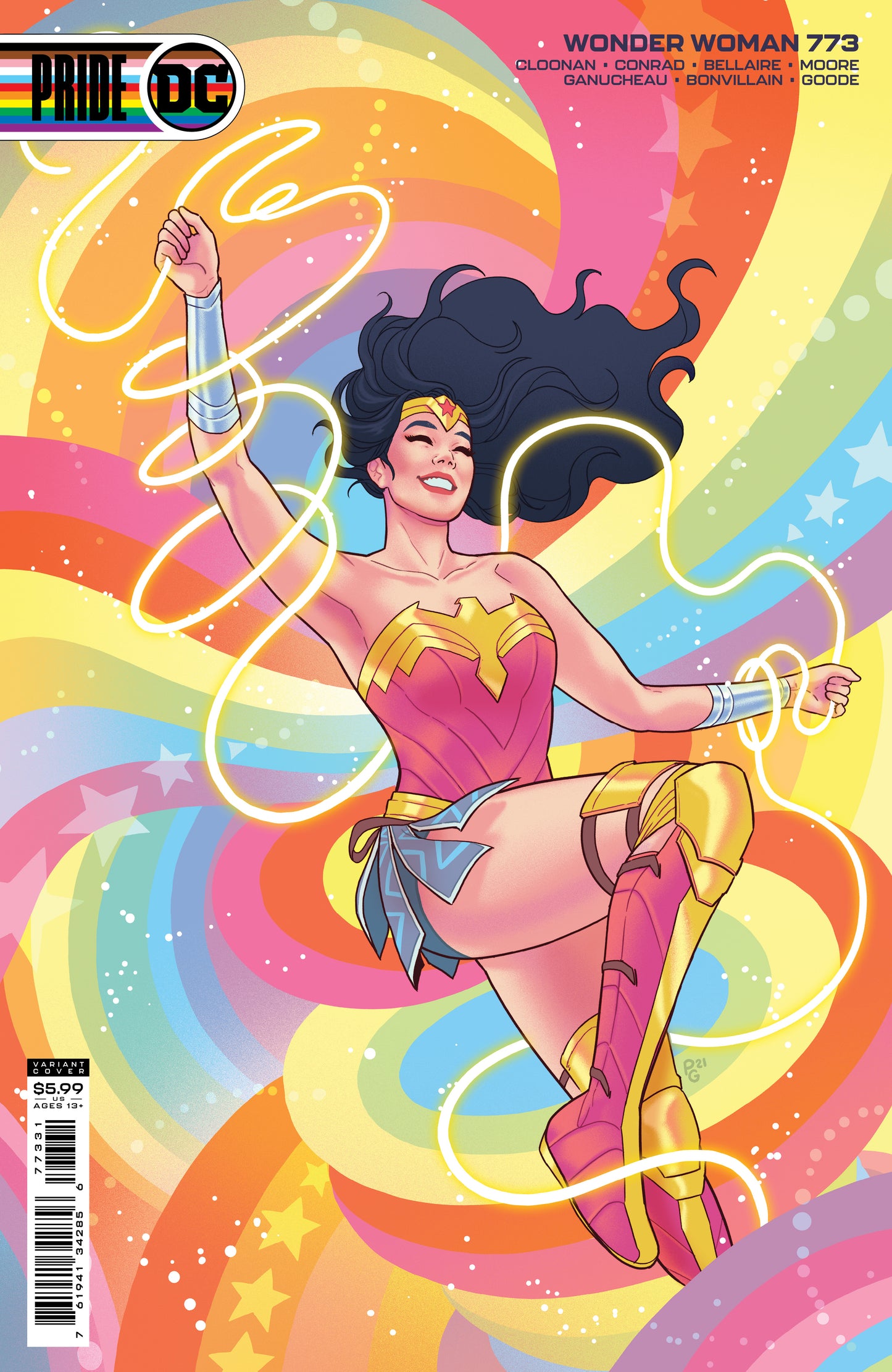 WONDER WOMAN #773 CVR C PAULINA GANUCHEAU PRIDE MONTH CARD S