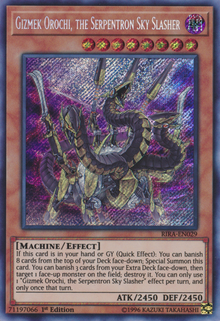 Gizmek Orochi, the Serpentron Sky Slasher [RIRA-EN029] Secret Rare