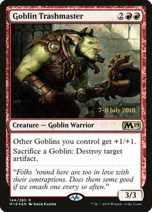 Goblin Trashmaster [Core Set 2019 Prerelease Promos]