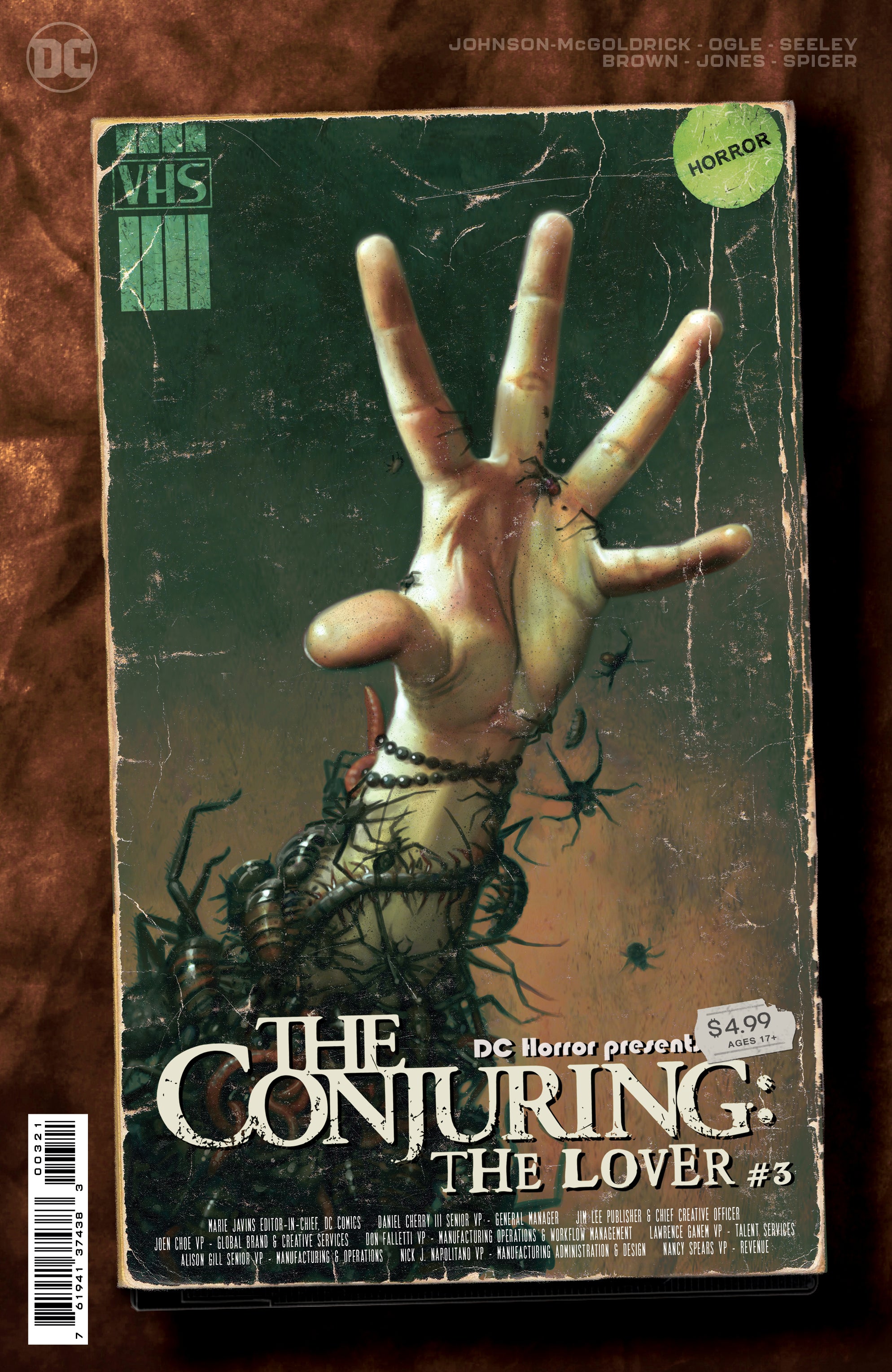 DC HORROR PRESENTS THE CONJURING THE LOVER #3 (OF 5) CVR B RYAN BROWN MOVIE POSTER CARD STOCK VAR (M