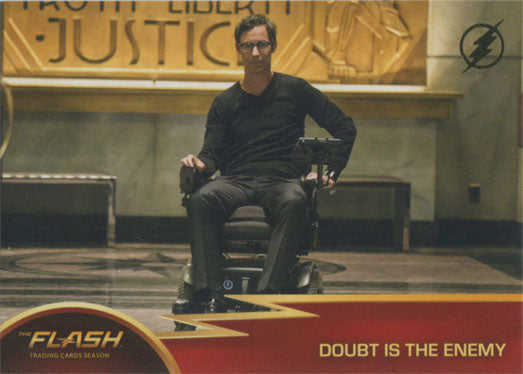 Flash Season 1 Gold Logo Parallel Chase Card #07 Doubt is the Enemy