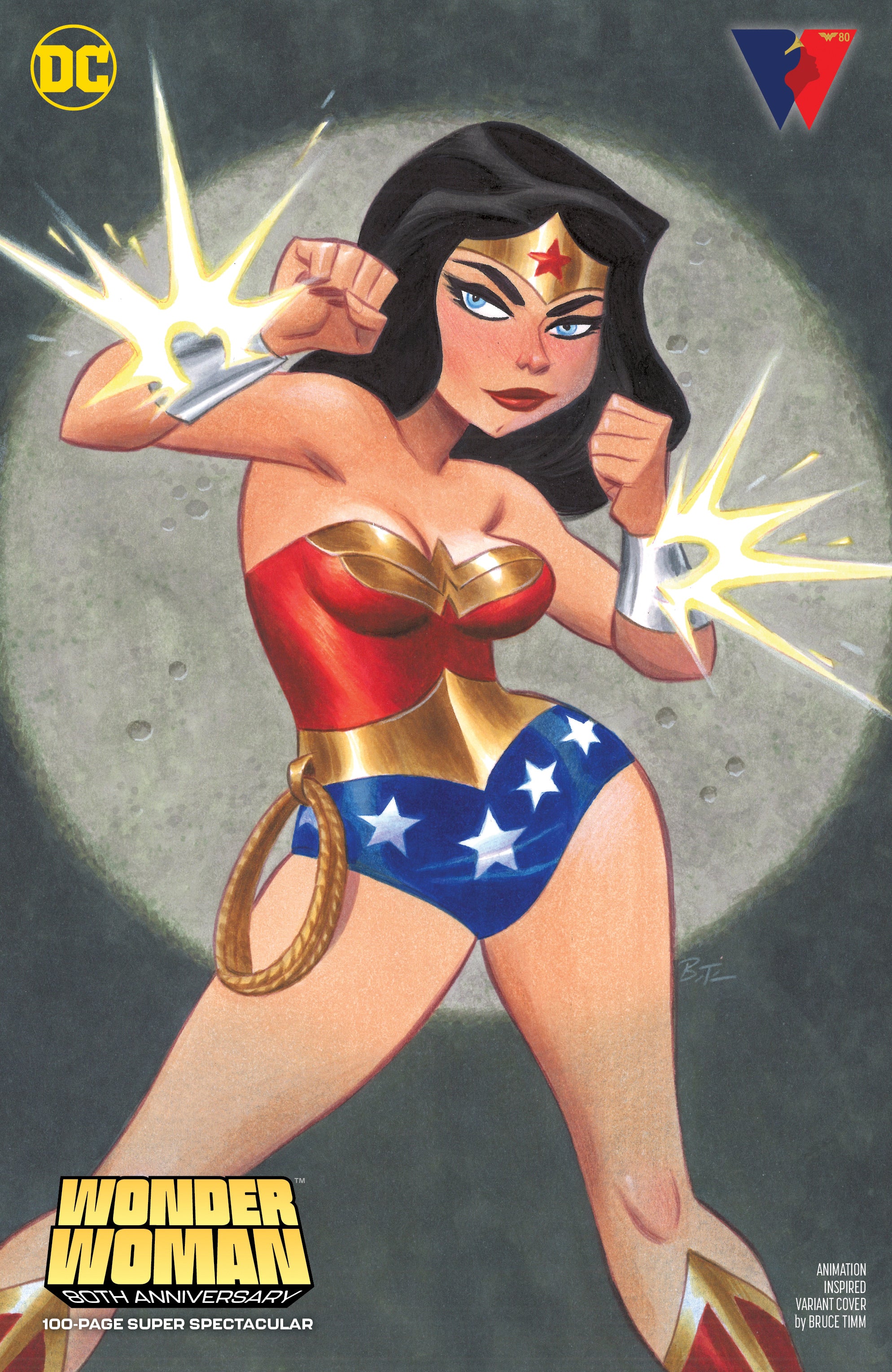 WONDER WOMAN 80TH ANNIVERSARY 100-PAGE SUPER SPECTACULAR #1 (ONE SHOT) CVR D BRUCE TIMM ANIMATION IN