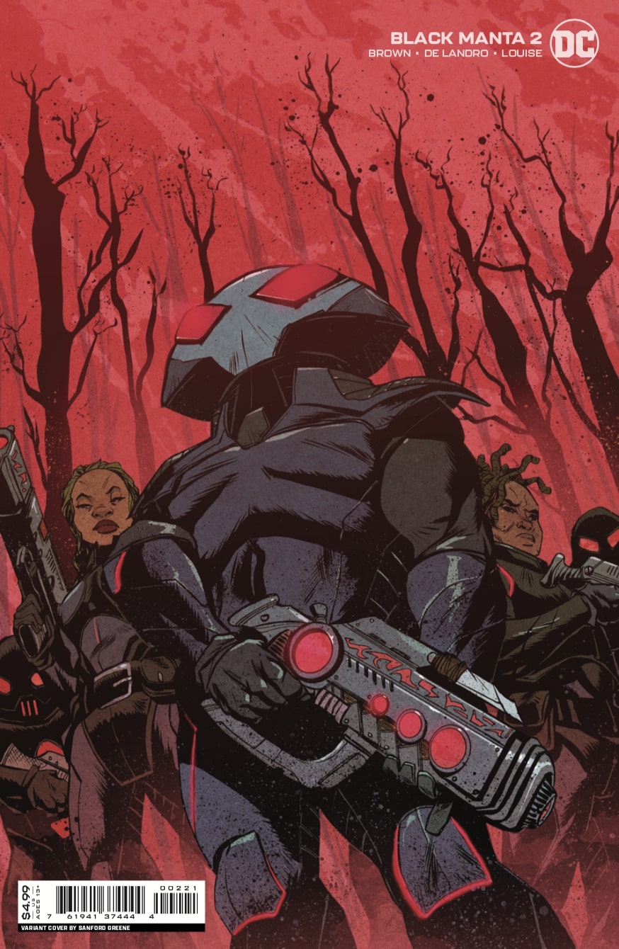 BLACK MANTA #2 (OF 6) CVR B SANFORD GREENE CARD STOCK VAR