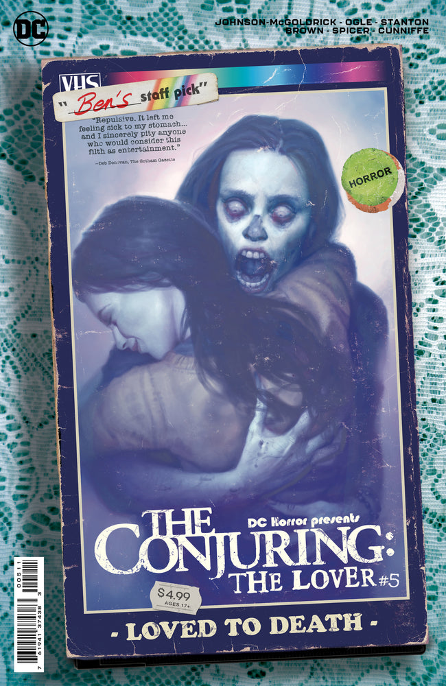 DC HORROR PRESENTS THE CONJURING THE LOVER #5 (OF 5) CVR B RYAN BROWN MOVIE POSTER CARD STOCK VAR (M