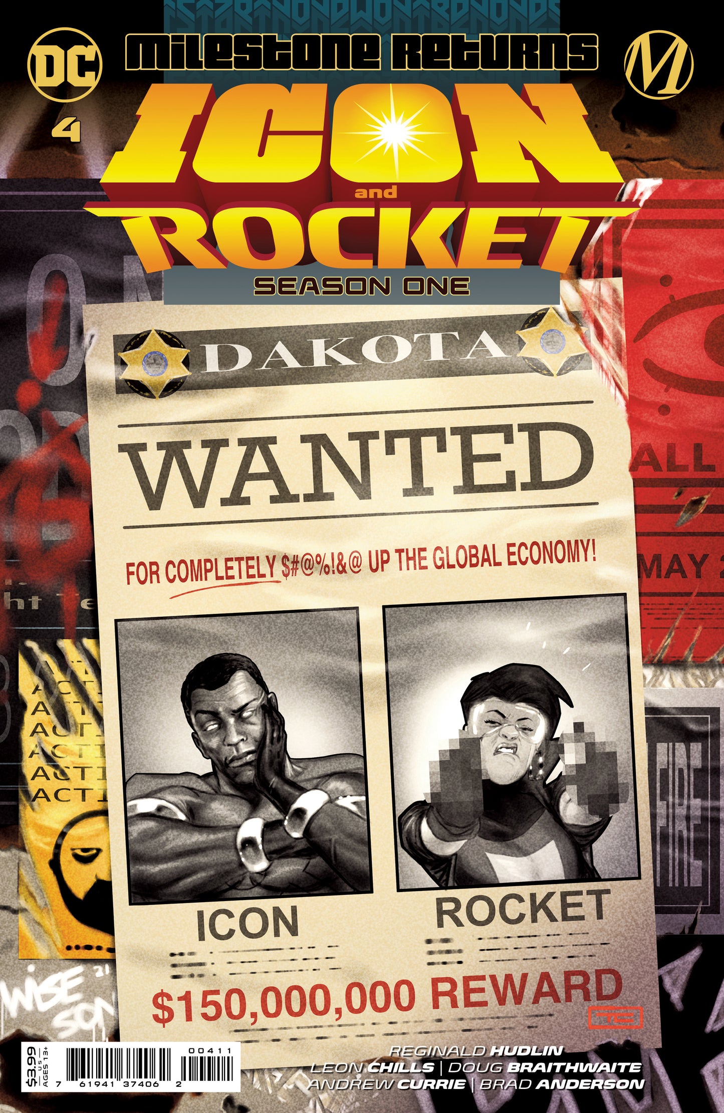 ICON & ROCKET SEASON ONE #4 (OF 6) CVR A TAURIN CLARKE