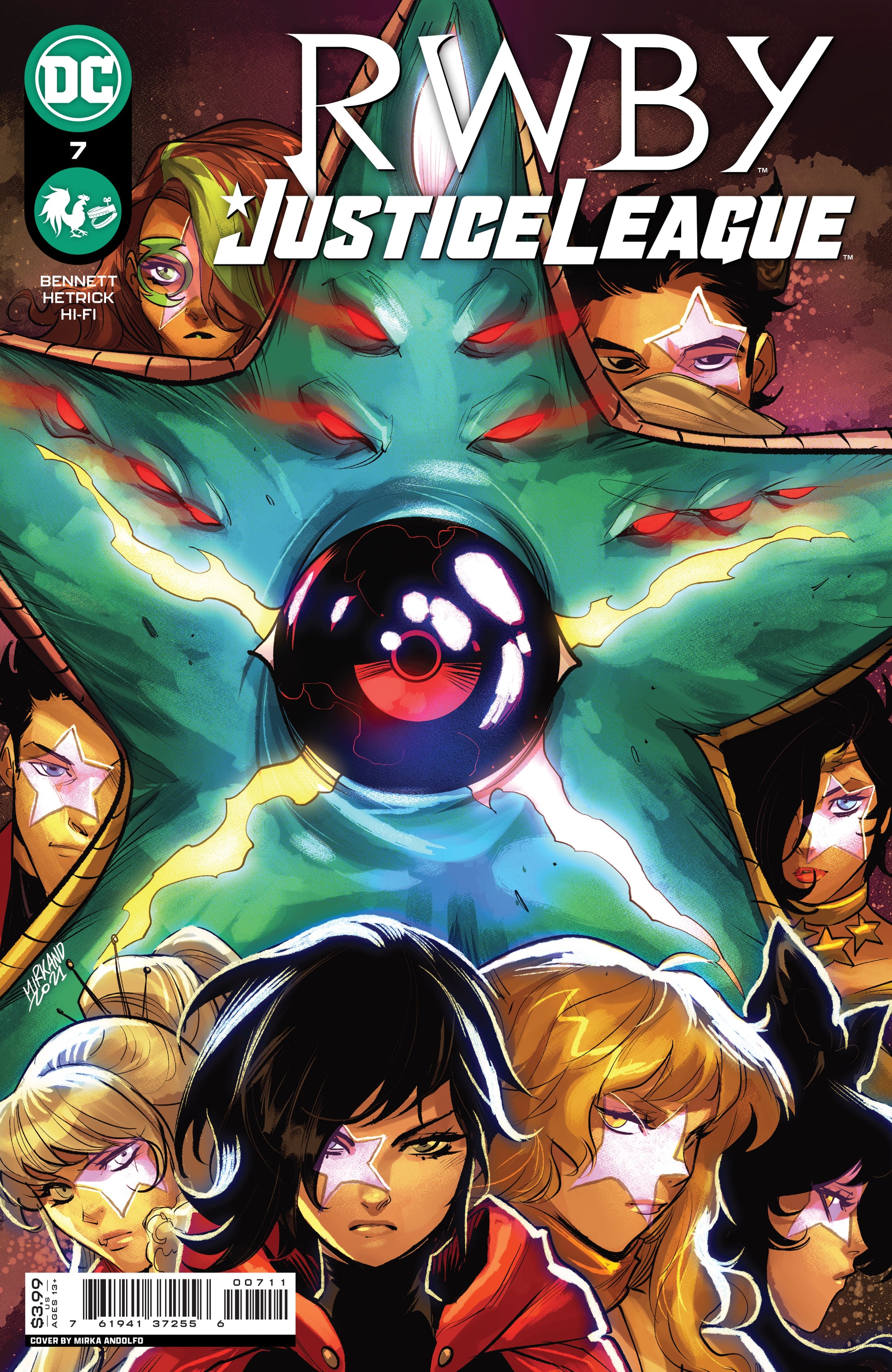RWBY JUSTICE LEAGUE #7 (OF 7) CVR A MIRKA ANDOLFO