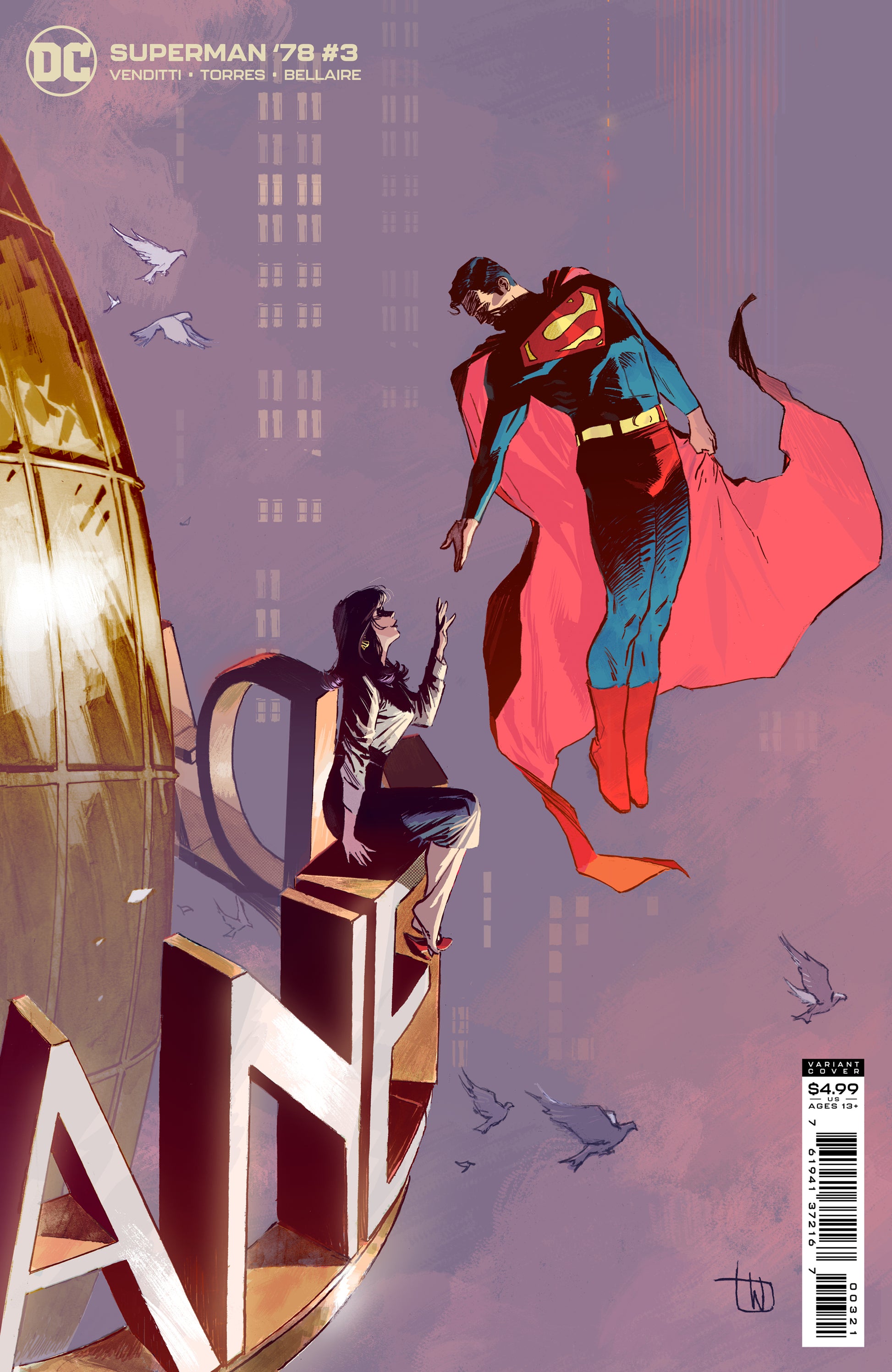 SUPERMAN 78 #3 (OF 6) CVR B LEE WEEKS CARD STOCK VAR