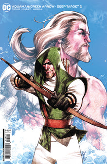 AQUAMAN GREEN ARROW DEEP TARGET #2 (OF 7) CVR B DAVI GO CARD STOCK VAR