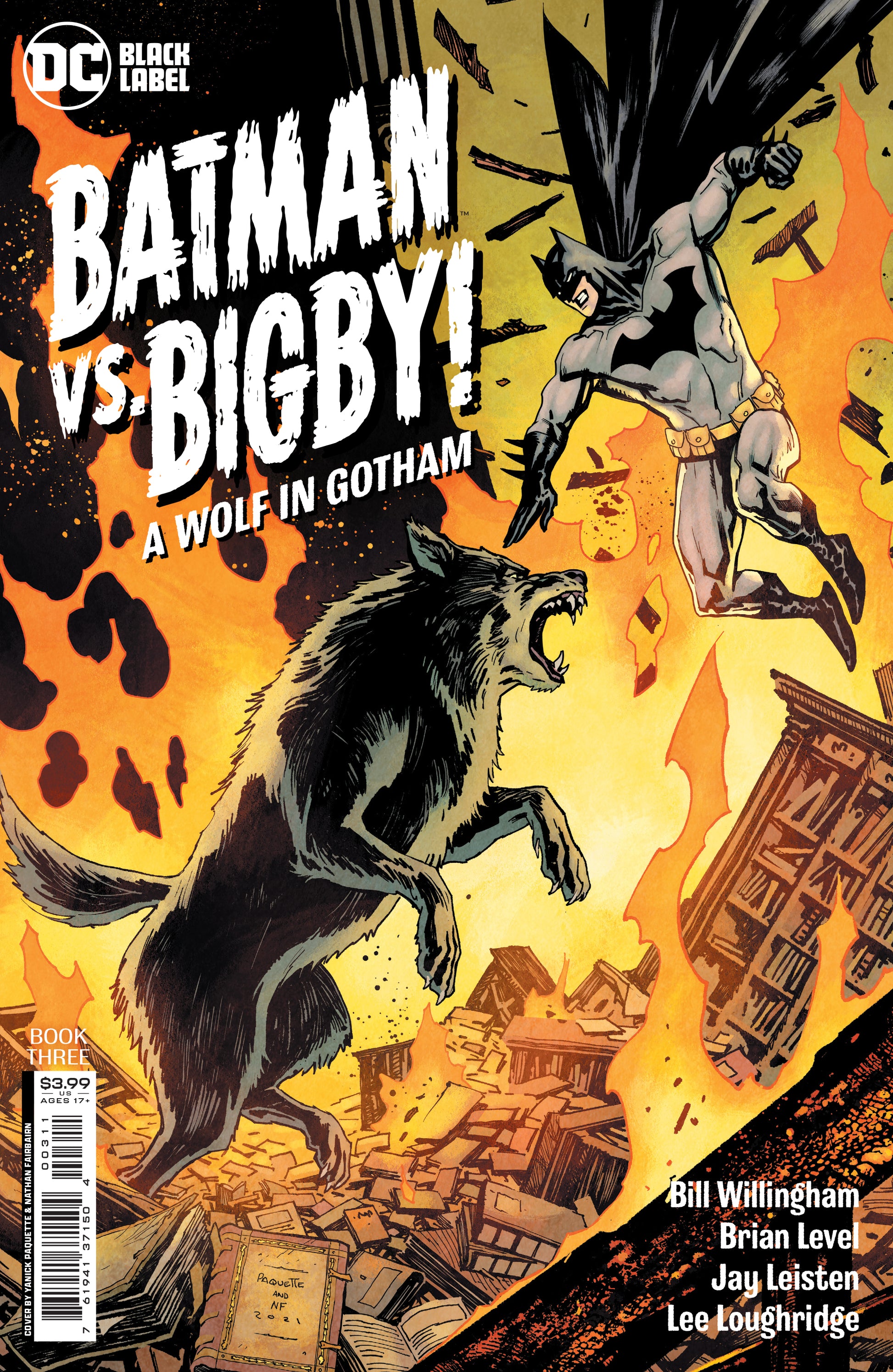 BATMAN VS BIGBY A WOLF IN GOTHAM #3 (OF 6) CVR A YANICK PAQUETTE (MR)