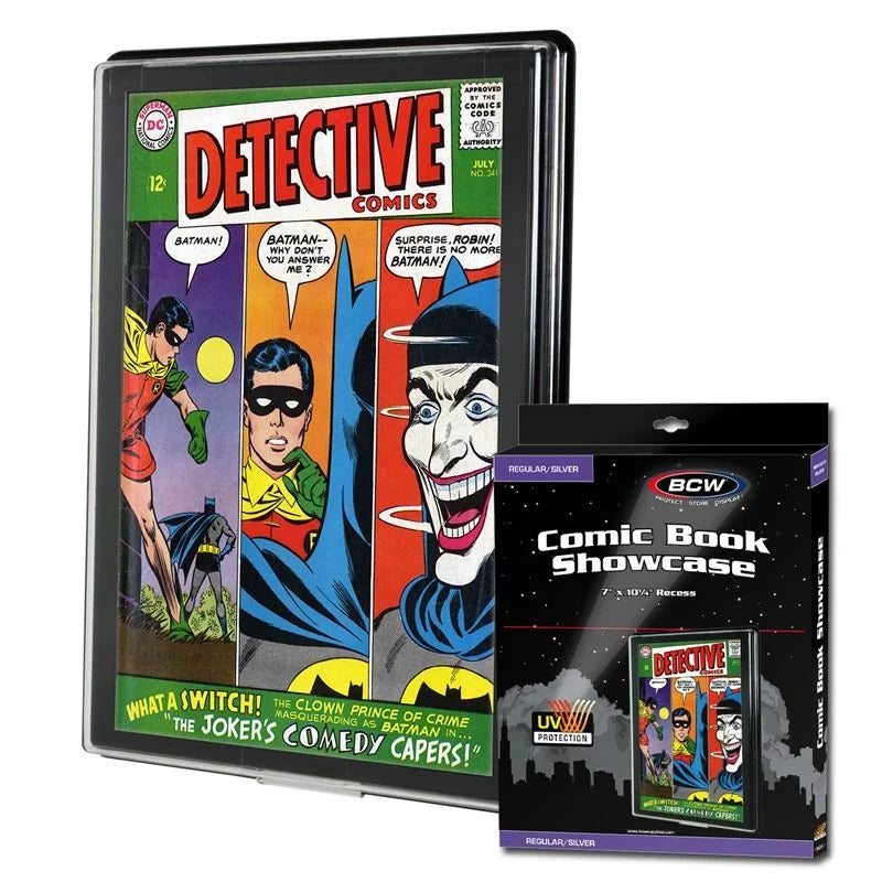 BCW Comic Book Wall Mount Showcase - Silver - UV Resistant