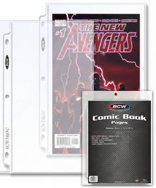 BCW Pro Comic Book 3 Ring Binder Page - 1 Single Page