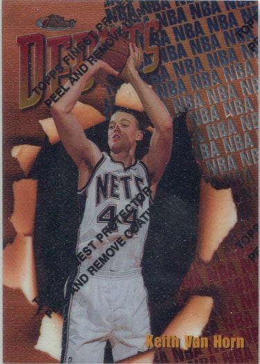 Topps Finest Basketball 1997-98 Debuts Base Card 102 Keith Van Horn