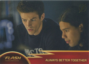 Flash Season 1 Gold Logo Parallel Chase Card #10 Always Better Together