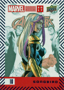 Marvel Annual 2017 Base Purple Parallel Card 10 Songbird