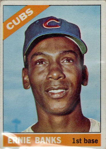 Topps Baseball 1966 Base Card 110 Ernie Banks
