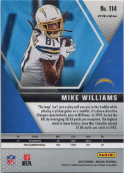 Panini Mosaic Football 2020 Rainbow Prizm Parallel Card 114 Mike Williams