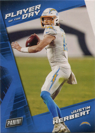 Panini Player Of The Day Football 2021 Base Card 11 Justin Herbert