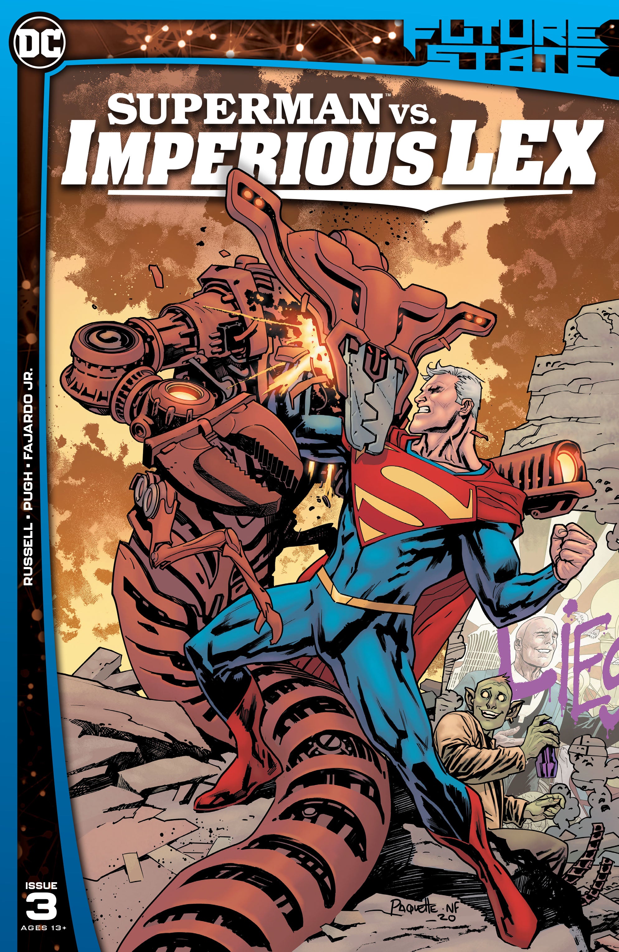 FUTURE STATE SUPERMAN VS IMPERIOUS LEX #3 (OF 3) CVR A YANIC