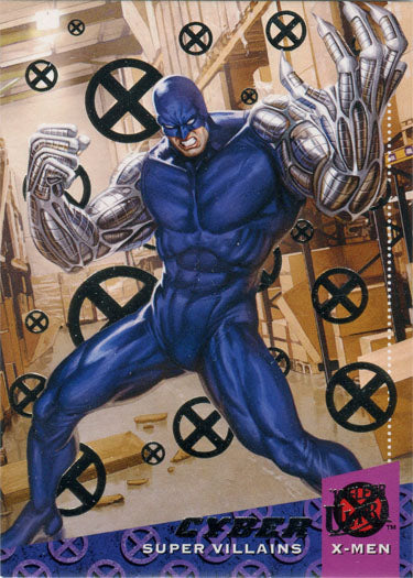 X-Men 2018 Fleer Ultra Silver Foil Base Parallel Card 128 Cyber