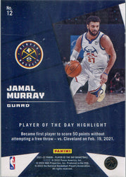 Panini Player of the Day 2021-22 Lava Parallel Base Card 12 Jamal Murray 158/199