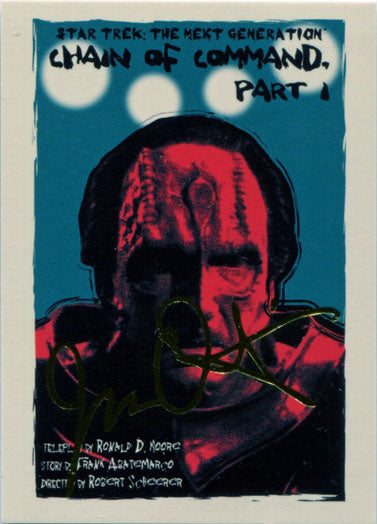 Star Trek TNG Portfolio Prints S2 Card 136 Gold Foil Stamped Parallel 015 of 125