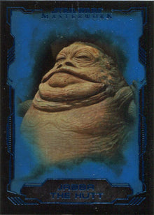 Star Wars Masterwork 2016 Blue Parallel Chase Card 13 Jabba the Hutt
