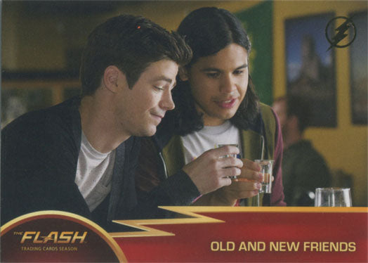 Flash Season 1 Gold Logo Parallel Chase Card #13 Old and New Friends