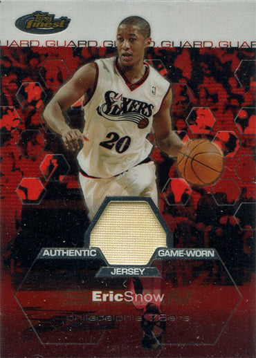 Topps Finest Basketball 2002-03 Jersey Base Card 145 Eric Snow 239/999