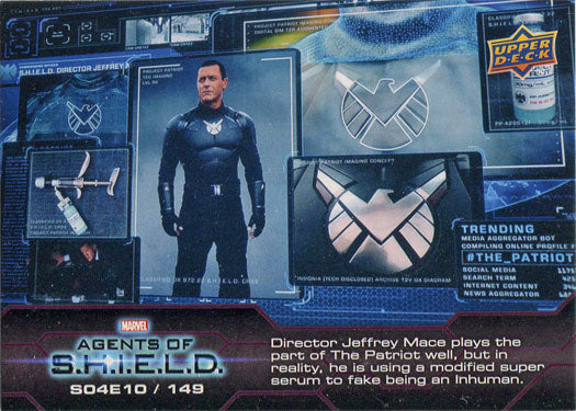 Marvel Agents of SHIELD Compendium Season 4 Chase Card 149 S04E10