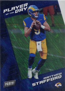 Panini Player Of The Day Football 2021 Silver Parallel Card 14 Matthew Stafford
