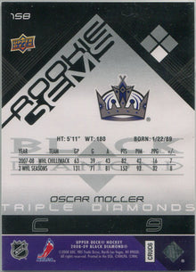 Upper Deck Black Diamond Hockey 2008-09 Rookie Gems Triple Card 158 Oscar Moller