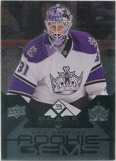 Upper Deck Black Diamond Hockey 2008-09 Rookie Gems Triple Card 159 Erik Ersberg