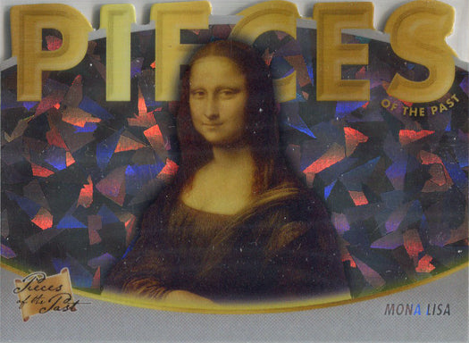 Super Break Pieces of the Past 2021 Cracked Ice Die Cut Parallel Card 159 Mona Lisa 1/1