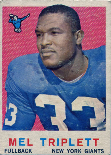 Topps Football 1959 Base Card 160 Mel Triplett