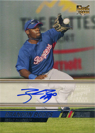 Topps Stadium Club Baseball 2008 Autograph Base Card 161 Brandon Boggs