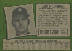Topps Baseball 1971 Base Card 162 Jack Billingham
