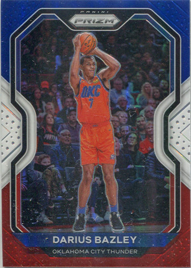 Panini Prizm Basketball 2020-21 Red White Blue Parallel Card 164 Darius Bazley