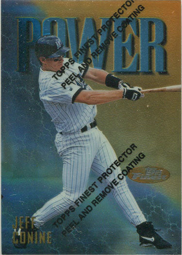 Topps Finest Baseball 1997 Base Gold Card 164 Jeff Conine