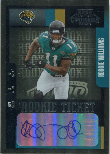 Playoff Contenders Football 2004 Rookie Ticket Autograph Card 166 R. Williams