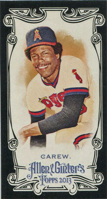 Topps Allen & Ginter Baseball 2013 Rod Carew Mini Black Border Card 167