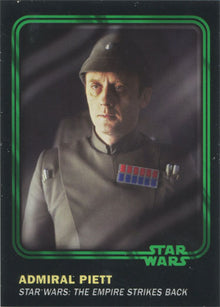 Star Wars Card Trader 2016 Green Parallel Chase Card 16 Piett #41 of 99